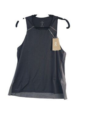NEW On Women's Performance Tank Black/Eclipse Size L Lightweight & Breathable